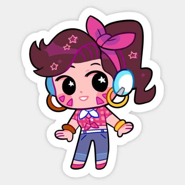 Cruiser Dva! Sticker by giraffalope